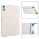 For Lenovo Xiaoxin Pad 11 2024 / M11 Litchi Texture Leather Tablet Case(White) - 1