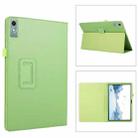 For Lenovo Xiaoxin Pad 11 2024 / M11 Litchi Texture Leather Tablet Case(Green) - 1