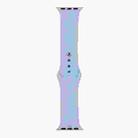 For Apple Watch Series 8&7 41mm / SE 2&6&SE&5&4 40mm / 3&2&1 38mm Silicone Watch Band, Short Section (female)(Lilac Purple) - 1
