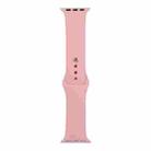 For Apple Watch Series 9&8&7 41mm / SE 3&SE 2&6&SE&5&4 40mm / 3&2&1 38mm Silicone Watch Band, Short Section (female)(Rose Pink) - 1