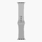 For Apple Watch Series 9&8&7 41mm / SE 3&SE 2&6&SE&5&4 40mm / 3&2&1 38mm Silicone Watch Band, Short Section (female)(Lavender Purple) - 1