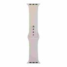 For Apple Watch Series 8&7 41mm / SE 2&6&SE&5&4 40mm / 3&2&1 38mm Silicone Watch Band, Short Section (female)(Rock Grey) - 1