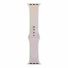 For Apple Watch Series 9&8&7 41mm / SE 3&SE 2&6&SE&5&4 40mm / 3&2&1 38mm Silicone Watch Band, Short Section (female)(Rock Grey) - 1