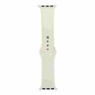 For Apple Watch Ultra 49mm&Watch Ultra 2 49mm / Series 9&8&7 45mm / SE 3&SE 2&6&SE&5&4 44mm / 3&2&1 42mm Silicone Watch Band, Short Section (female)(Antique White) - 1