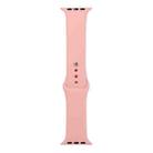 For Apple Watch Ultra 49mm / Series 8&7 45mm / SE 2&6&SE&5&4 44mm / 3&2&1 42mm Silicone Watch Band, Short Section (female)(Pink) - 1