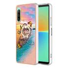 For Sony Xperia 10 IV Electroplating IMD TPU Phone Case with Ring(Dream Butterfly) - 1