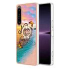 For Sony Xperia 1 IV Electroplating IMD TPU Phone Case with Ring(Dream Butterfly) - 1