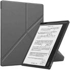 For Kobo Elipsa 2E Solid Color Deformation TPU Leather Smart Tablet Case(Grey) - 1