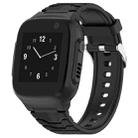 For Xplora X5 / X5 Play Children Watch Silicone Replacement Watch Band(Black) - 1