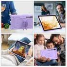 For Samsung Galaxy Tab S8+ / S7+ Butterfly Kickstand Heavy Duty Hard Rugged Tablet Case(Raro Purple) - 5