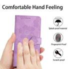 For Xiaomi Mi 11 Ultra Flower Embossing Pattern Leather Phone Case(Purple) - 7