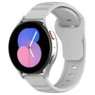 20mm Universal Dots Pattern Silicone Replacement Watch Band(Light Grey) - 1