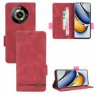 For Realme 11 Pro / 11 Pro+ Magnetic Clasp Leather Phone Case(Red) - 1