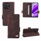 For Realme 11 5G / 11x Magnetic Clasp Leather Phone Case(Brown) - 1