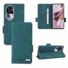 For OPPO Reno10 Pro Magnetic Clasp Leather Phone Case(Green) - 1