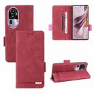 For OPPO Reno10 Pro Magnetic Clasp Leather Phone Case(Red) - 1