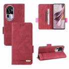 For OPPO Reno10 Magnetic Clasp Leather Phone Case(Red) - 1