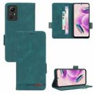 For Xiaomi Redmi Note 12S 4G Magnetic Clasp Leather Phone Case(Green) - 1