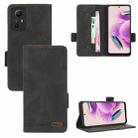 For Xiaomi Redmi Note 12S 4G Magnetic Clasp Leather Phone Case(Black) - 1