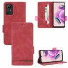 For Xiaomi Redmi Note 12S 4G Magnetic Clasp Leather Phone Case(Red) - 1