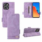 For Xiaomi Redmi 12 4G Magnetic Clasp Leather Phone Case(Purple) - 1