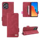 For Xiaomi Redmi 12 4G Magnetic Clasp Leather Phone Case(Red) - 1
