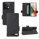 For Xiaomi Redmi Note 13 5G Magnetic Clasp Leather Phone Case(Black) - 1