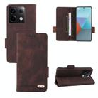 For Xiaomi Redmi Note 13 Pro 5G Magnetic Clasp Leather Phone Case(Brown) - 1