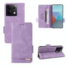 For Xiaomi Redmi Note 13 Pro 5G Magnetic Clasp Leather Phone Case(Purple) - 1
