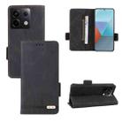 For Xiaomi Redmi Note 13 Pro 5G Magnetic Clasp Leather Phone Case(Black) - 1
