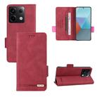 For Xiaomi Redmi Note 13 Pro 5G Magnetic Clasp Leather Phone Case(Red) - 1