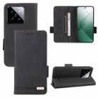 For Xiaomi 14 Magnetic Clasp Leather Phone Case(Black) - 1