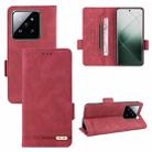 For Xiaomi 14 Pro Magnetic Clasp Leather Phone Case(Red) - 1