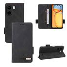 For Xiaomi Redmi 13C Magnetic Clasp Leather Phone Case(Black) - 1