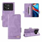 For Xiaomi Redmi Note 13R Pro Magnetic Clasp Leather Phone Case(Purple) - 1