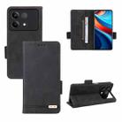 For Xiaomi Redmi Note 13R Pro Magnetic Clasp Leather Phone Case(Black) - 1