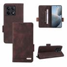 For Xiaomi Redmi K70E 5G Magnetic Clasp Leather Phone Case(Brown) - 1