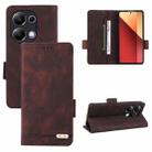 For Xiaomi Redmi Note 13 Pro 4G Magnetic Clasp Leather Phone Case(Brown) - 1