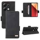 For Xiaomi Redmi Note 13 Pro 4G Magnetic Clasp Leather Phone Case(Black) - 1
