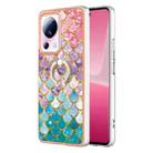 For Xiaomi 13 Lite 5G Electroplating IMD TPU Phone Case with Ring(Colorful Scales) - 1