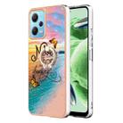 For Xiaomi Redmi Note 12 5G Global/Poco X5 5G Electroplating IMD TPU Phone Case with Ring(Dream Butterfly) - 1