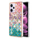 For Xiaomi Redmi Note 12 Pro 5G Global Electroplating IMD TPU Phone Case with Ring(Colorful Scales) - 1