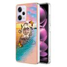 For Xiaomi Redmi Note 12 Pro 5G Global Electroplating IMD TPU Phone Case with Ring(Dream Butterfly) - 1