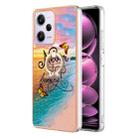 For Xiaomi Poco X5 Pro 5G Electroplating IMD TPU Phone Case with Ring(Dream Butterfly) - 1