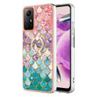 For Xiaomi Redmi Note 12S 4G Electroplating IMD TPU Phone Case with Ring(Colorful Scales) - 1
