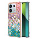 For Xiaomi Redmi Note 13 Pro 5G Electroplating IMD TPU Phone Case with Ring(Colorful Scales) - 1