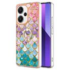 For Xiaomi Redmi Note 13 Pro+ 5G Electroplating IMD TPU Phone Case with Ring(Colorful Scales) - 1