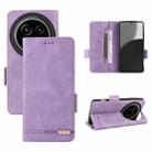 For Sharp Aquos R9 Pro Magnetic Clasp Leather Phone Case(Purple) - 1