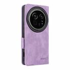 For Sharp Aquos R9 Pro Magnetic Clasp Leather Phone Case(Purple) - 3