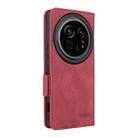 For Sharp Aquos R9 Pro Magnetic Clasp Leather Phone Case(Red) - 3